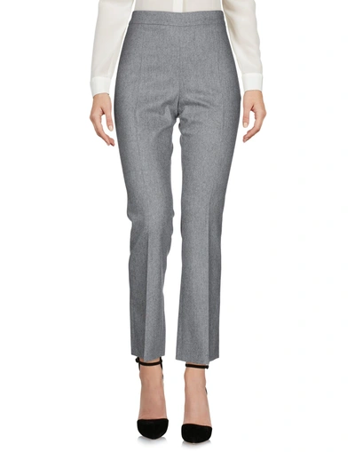 Shop Les Copains Casual Pants In Grey