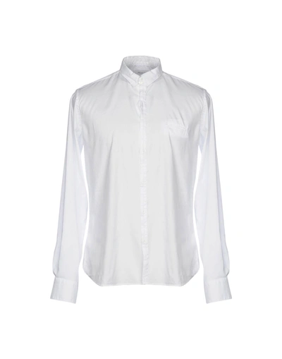 Shop Aglini Solid Color Shirt In White