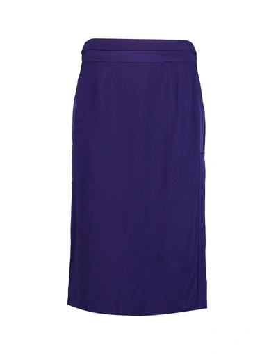 Shop Roberto Cavalli 3/4 Length Skirt In Purple
