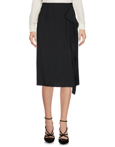 Shop Les Copains Knee Length Skirts In Black