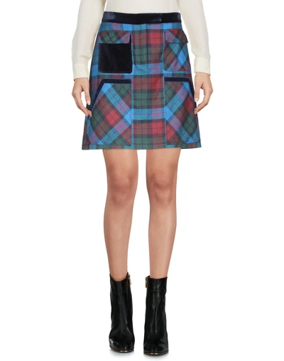 Shop Tommy Hilfiger Mini Skirt In Blue