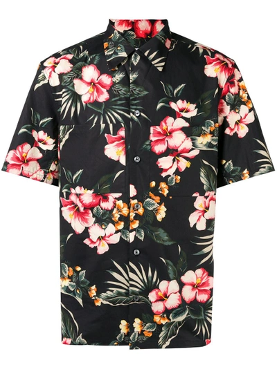 Shop Valentino Floral Printed Shortsleeved Shirt