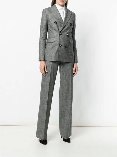 Shop Dsquared2 Checked Trouser Suit - Grey