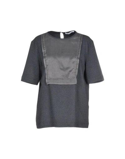 Shop Fabiana Filippi T-shirt In Steel Grey