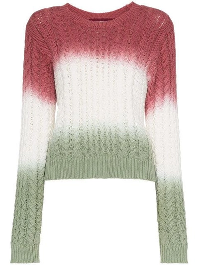 Shop Sies Marjan Britta Cotton Cable Knit Jumper In Dsdg Multicolor