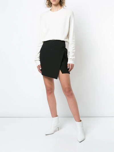 Shop Tibi Ruched Back Sweater - White