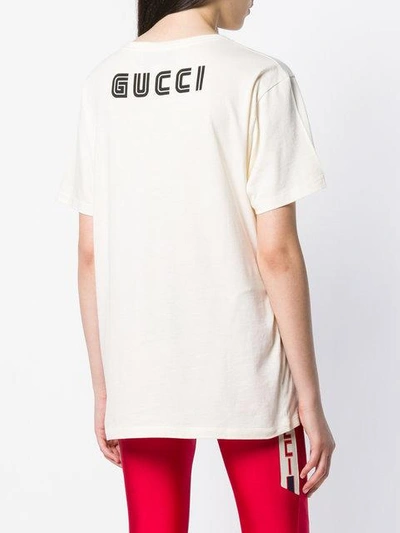 Shop Gucci Storika T-shirt In Neutrals