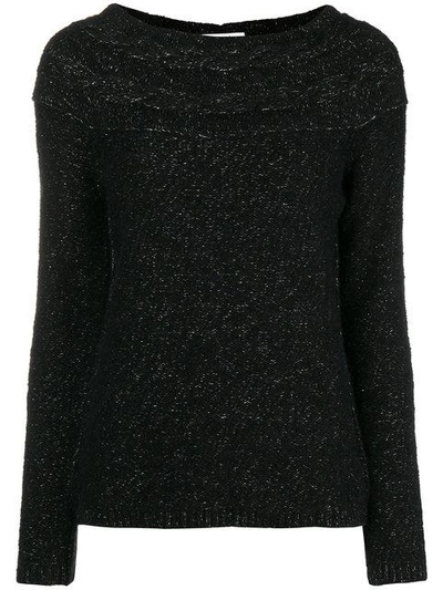 Shop Blugirl Crew Neck Sweater - Black