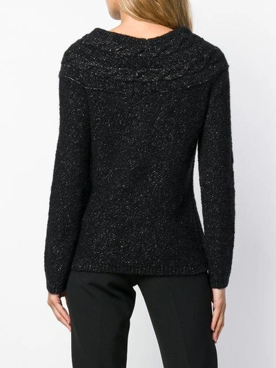 Shop Blugirl Crew Neck Sweater - Black