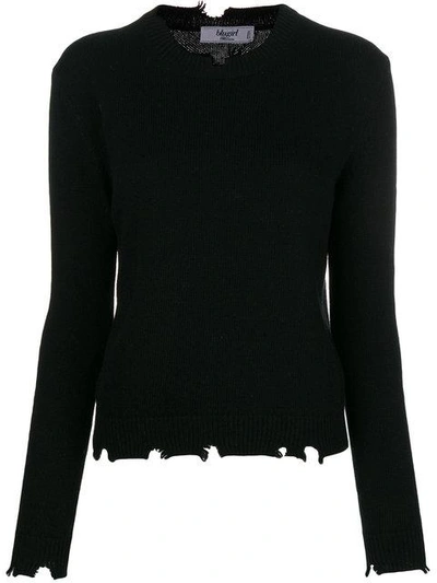Shop Blugirl Cut Out Knit Sweater - Black