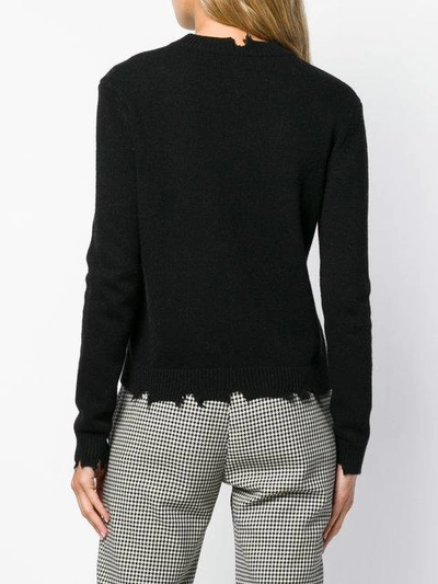Shop Blugirl Cut Out Knit Sweater - Black