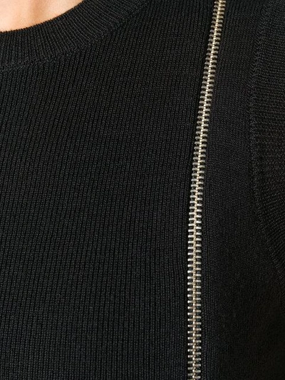 Shop Love Moschino Short Zip Fitted Dress - Black