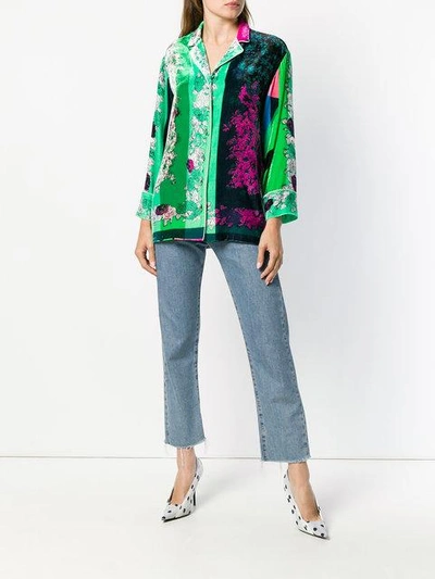 Shop Emilio Pucci Floral Pattern Shirt In Green