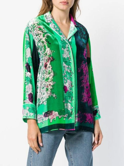 Shop Emilio Pucci Floral Pattern Shirt In Green