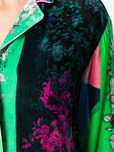 Shop Emilio Pucci Floral Pattern Shirt In Green