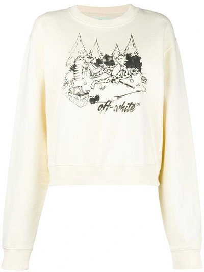 Shop Off-white Logo Patch Sweatshirt