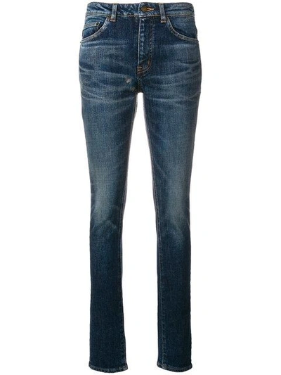 Shop Saint Laurent Classic Skinny-fit Jeans In Blue