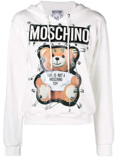 Shop Moschino Toy Bear Hoodie