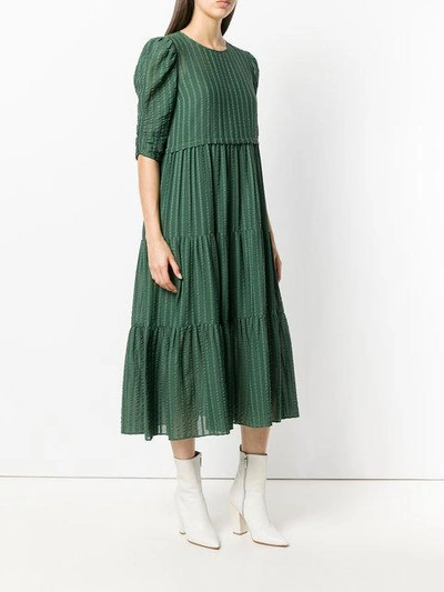 Shop See By Chloé Textured Stripe Dress In Green