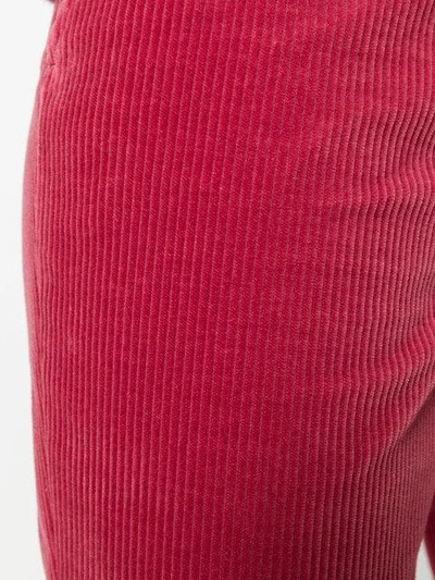 Shop Etro Velvet Corduroy Flares - Pink