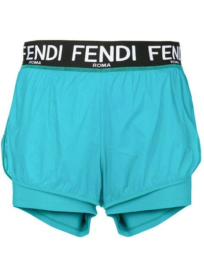 Shop Fendi Sporty Running Shorts
