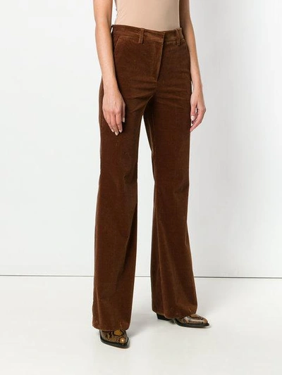 Shop Etro Velvet Corduroy Flares In 150