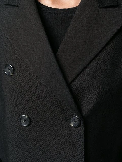 Shop Helmut Lang Classic Cropped Blazer In Black