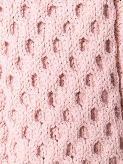Shop I Love Mr Mittens Cable-knit Sweater - Pink
