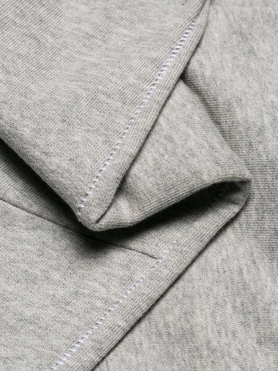 Shop Mm6 Maison Margiela Cropped Track Pants - Grey
