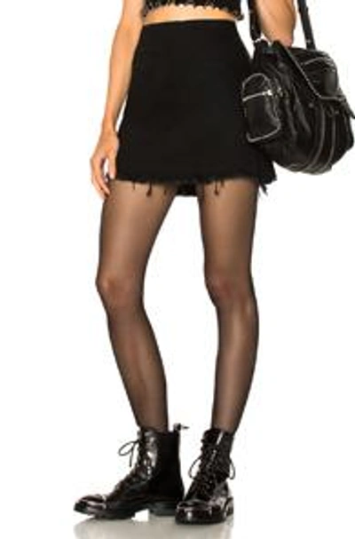 Shop Alexander Wang Zip Mini Skirt In Black. In Black Fade