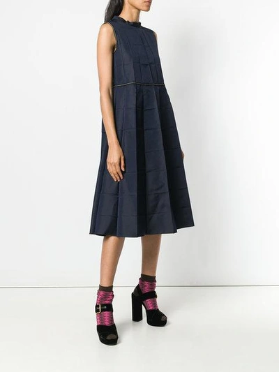 Shop Marni Rectangle Panelled Dress - Blue