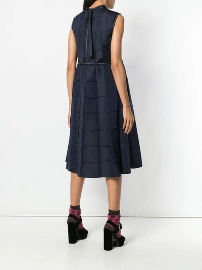 Shop Marni Rectangle Panelled Dress - Blue