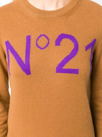 Shop N°21 Nº21 Cashmere Sweatshirt - Brown