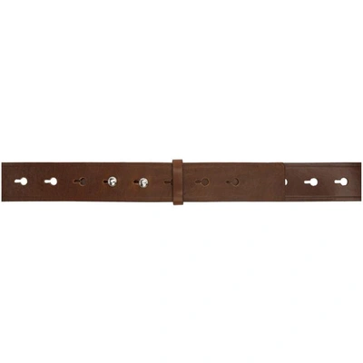 Shop Isabel Marant Brown Marcia Leather Belt In 50bw Brown