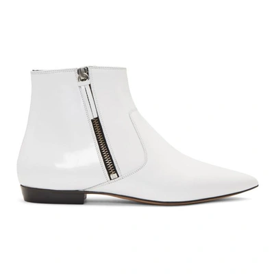 Shop Isabel Marant White Dawie Boots In 20wh White