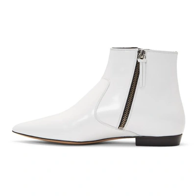 Shop Isabel Marant White Dawie Boots In 20wh White