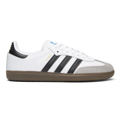 Shop Adidas Originals White Samba Og Sneakers In Ftwr White