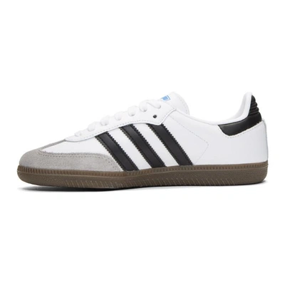 Shop Adidas Originals White Samba Og Sneakers In Ftwr White