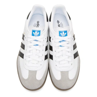 Shop Adidas Originals White Samba Og Sneakers In Ftwr White