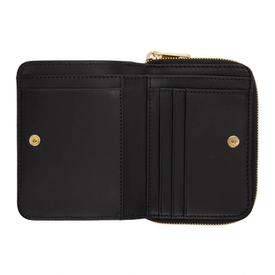 Shop A.p.c. Black Emmanuelle Compact Wallet In Lzz Noir