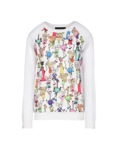 Shop Boutique Moschino Sweater In Ivory