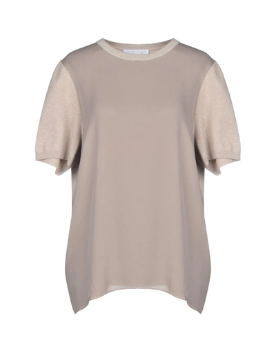 Shop Fabiana Filippi Sweater In Dove Grey