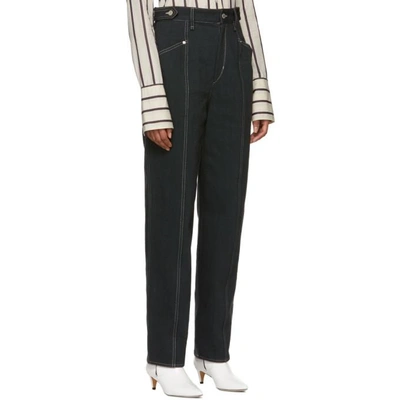 Shop Isabel Marant Black Contrast Genie Jeans