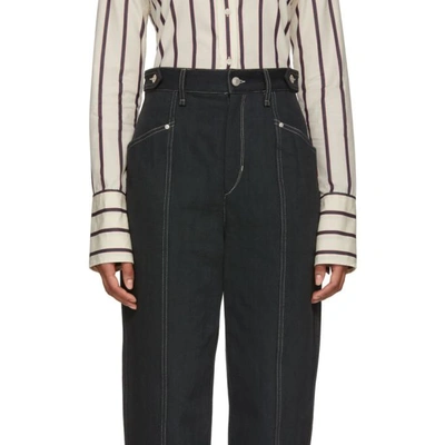 Shop Isabel Marant Black Contrast Genie Jeans