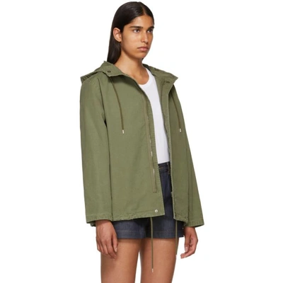 Shop Apc Khaki Paintball Coat