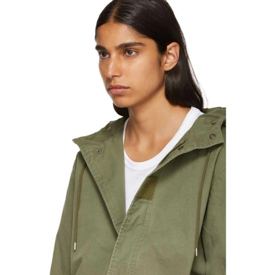 Shop Apc Khaki Paintball Coat