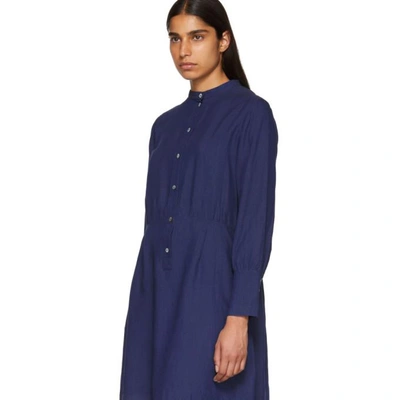 Shop Apc A.p.c. Indigo Kimya Dress In Iai Indigo