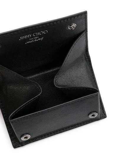 Shop Jimmy Choo Bolton Leather Wallet In Black