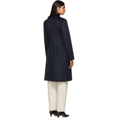 Shop Isabel Marant Navy Fanki Coat In 30mi Midnig
