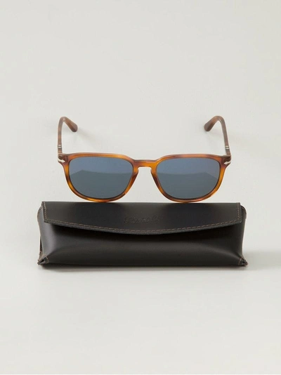 Persol Square Frame Sunglasses In Brown